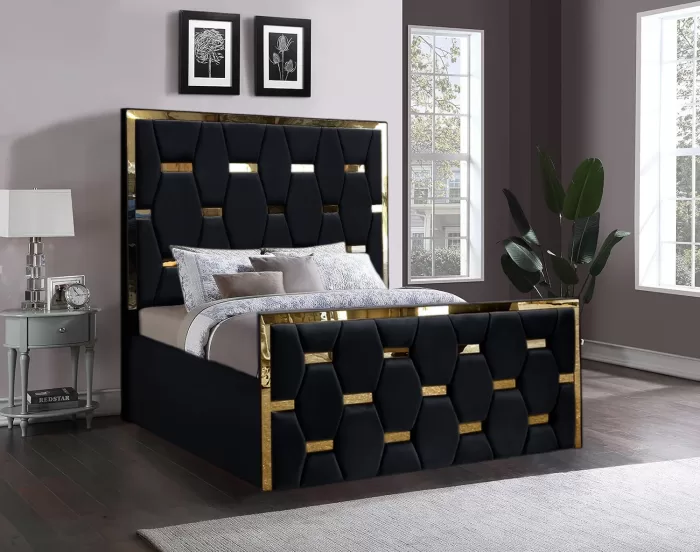 Luxury Golden Stripe Bed - Image 2