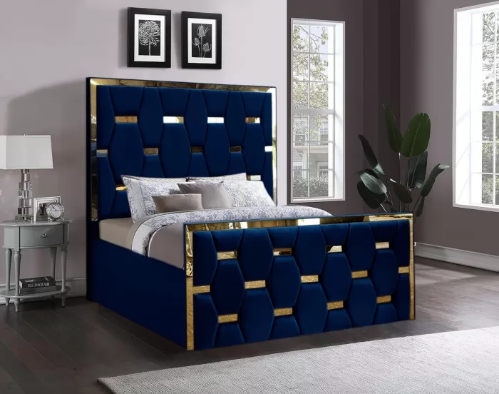 Luxury Golden Stripe Bed - Image 4