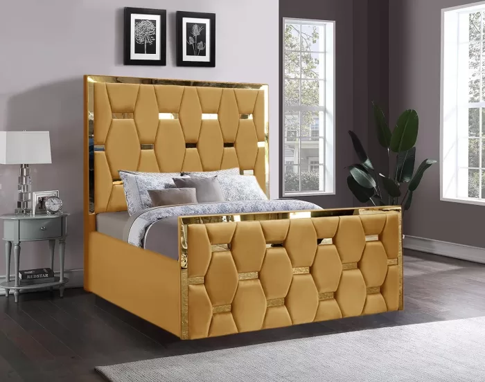 Luxury Golden Stripe Bed - Image 5