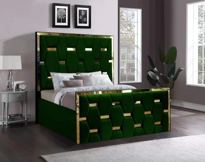 Luxury Golden Stripe Bed - Image 7