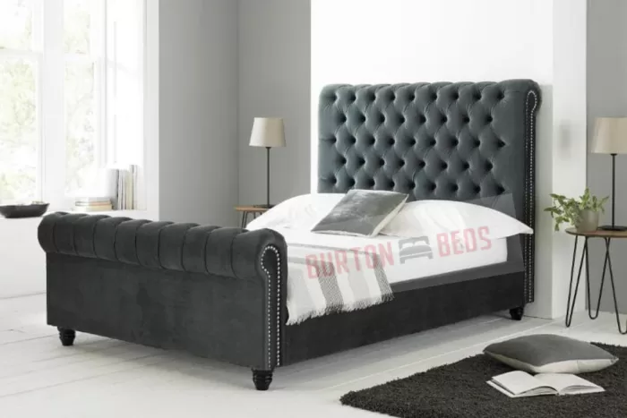 Sranto Chesterfield Sleigh Bed